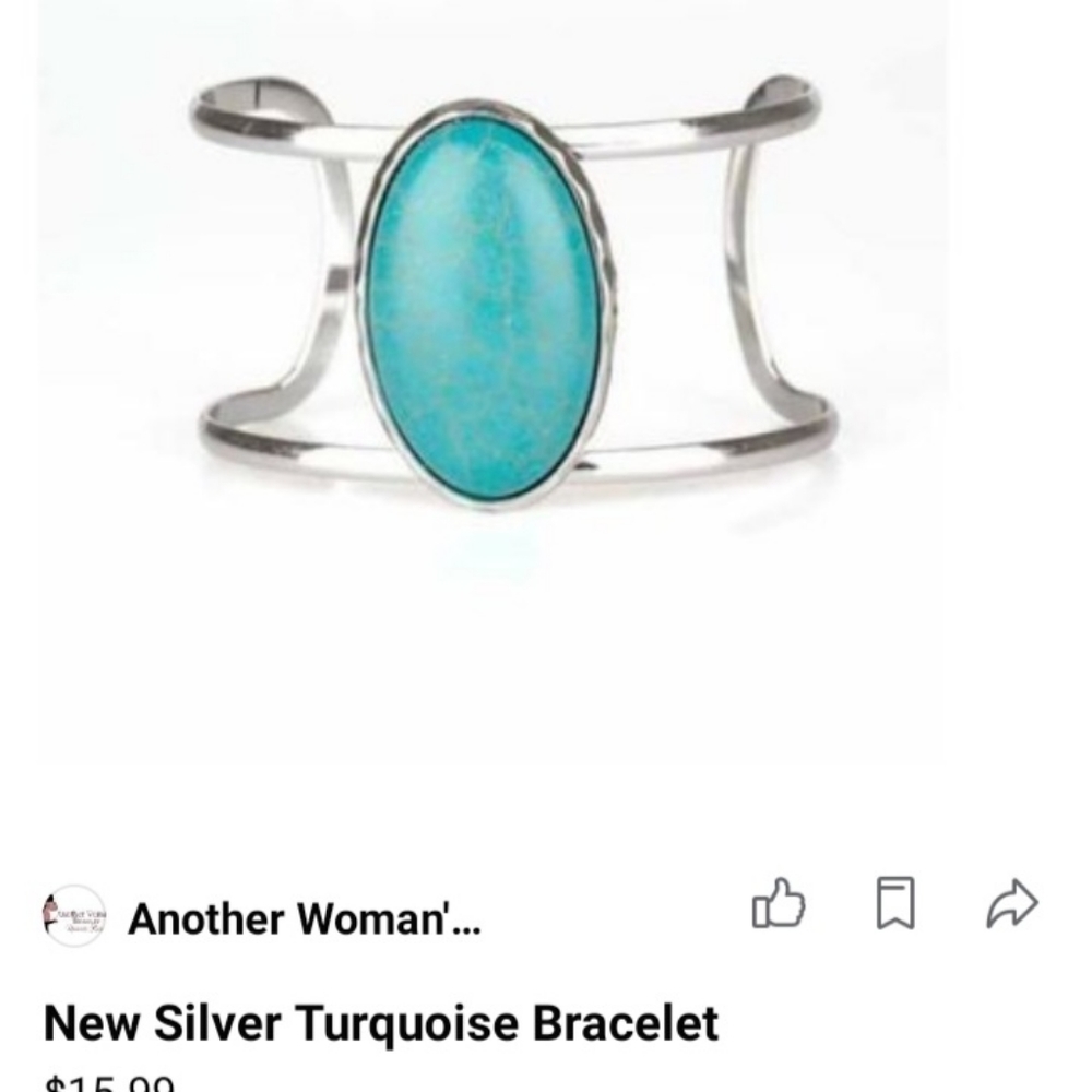 New Turquoise Siver Bracelet